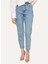 Yüksek Bel Normal Paça Mom Fit Indigo Kadın Denim Pantolon A3WL-PNT7 3