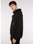 Kapüşon Yaka Baskılı Siyah Erkek Sweatshirt A3WM-SWT3 1