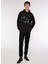 Kapüşon Yaka Baskılı Siyah Erkek Sweatshirt A3WM-SWT3 3