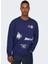 Only & Sons O Yaka Mavi Erkek Sweatshirt 22026422_ONSPEANUTS Rlx Crew Neck S 5