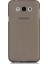 Samsung Galaxy E7 (E700) Kılıf Soft Silikon Şeffaf-Siyah Arka Kapak 1