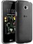 Lg K5 Kılıf Soft Silikon Şeffaf-Siyah Arka Kapak 1