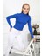 Kadın Crop Kaşkorse Bluz 23511 -Sax 2