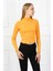 Kadın Crop Kaşkorse Bluz 23511 -Turuncu 2