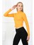 Kadın Crop Kaşkorse Bluz 23511 -Turuncu 3