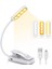 Okuma Işığı, 9 LED Okuma Işığı USB Şarj Edilebilir Klipsli Lamba, 360° Esnek Boyun, 3 Sıcaklık (Yurt Dışından) 1