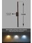 Modern Dekoratif Çubuk Led Duvar Aplik 70 Cm Ahşap Desen Profil (Dikdörtgen Rozanslı) 3000K 5