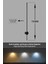 Modern Dekoratif Çubuk Led Duvar Aplik 70 Cm Siyah Profil (Yuvarlak Rozanslı) 4000K Gün Işığı 5