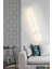 Modern Dekoratif Çubuk Led Duvar Aplik 70 Cm Beyaz Profil (Yuvarlak Rozanslı) 3000K Sarı Işık 3