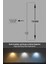 Modern Dekoratif Çubuk Led Duvar Aplik 70 Cm Beyaz Profil (Yuvarlak Rozanslı) 3000K Sarı Işık 5