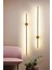 Modern Dekoratif Çubuk Led Duvar Aplik 70 Cm Bronz Profil (Yuvarlak Rozanslı) 3000K Sarı Işık 2