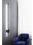 Modern Dekoratif Çubuk Led Duvar Aplik 70 Cm Siyah Mermer Desenli Profil (Yuvarlak Rozanslı) 4000K 4