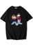 Unisex Oversize Bugs ve Tazmanya Figürlü T-Shirt 1