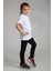 Unisex Çocuk Kısa Kol Polo Yaka Okul T-Shirt 2