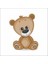 Sevimli Ayıcık Sticker Duvar Sticker 25X15 cm 1