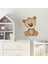 Sevimli Ayıcık Sticker Duvar Sticker 25X15 cm 2