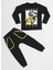 Out Dino Siyah Baggy Pantolon + T-Shirt Takım 3