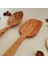 Ahşap Tahta Kaşık ve Spatula Seti - El Yapımı - Zeytin Ağacı - 24 cm ve 28 cm 3