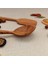 Ahşap Tahta Kaşık ve Spatula Seti - El Yapımı - Zeytin Ağacı - 24 cm ve 28 cm 4