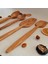 Artful Wooden Ahşap Tahta Kaşık ve Spatula Seti - El Yapımı - Zeytin Ağacı - 24,28,30,31 cm 5