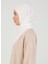 Hijablı Şifon Şal - Krem 3