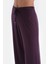 Mor Kayık Yaka Uzun Kollu Penye Modal Örme Pijama Takımı 5
