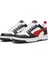 Rebound V6 Low Erkek Sneaker Siyah Beyaz 1