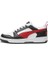 Rebound V6 Low Erkek Sneaker Siyah Beyaz 5