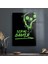 Cam Tablo Yeşil Serial Gamer Yazılı 30X40 cm 1