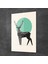 Cam Tablo Minimal Geyik Desenli 70X100 cm 2