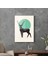 Cam Tablo Minimal Geyik Desenli 70X100 cm 3