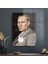 Cam Tablo Atatürk Gri Takım Elbiseli 30X40 cm 1