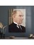 Cam Tablo Atatürk Siyah Takım Elbiseli 70X100 cm 1