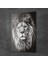 Aslan Desenli Cam Tablo 70X100 cm 2