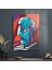 Cam Tablo Abstract Portre 70X100 cm 1