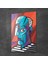 Cam Tablo Abstract Portre 70X100 cm 2