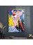 Cam Tablo Pop Art Pembe Panter 70X100 cm 1