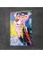 Cam Tablo Pop Art Pembe Panter 70X100 cm 2