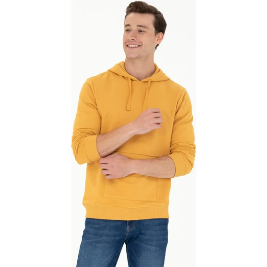 U.S. Polo Assn. Erkek Hardal Sweatshirt 50274053-VR072