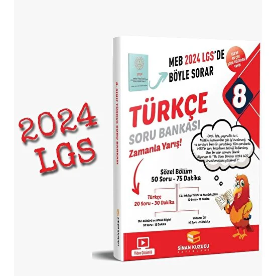 Sinan Kuzucu Yayınları 8. Sınıf Türkçe Soru Bankası