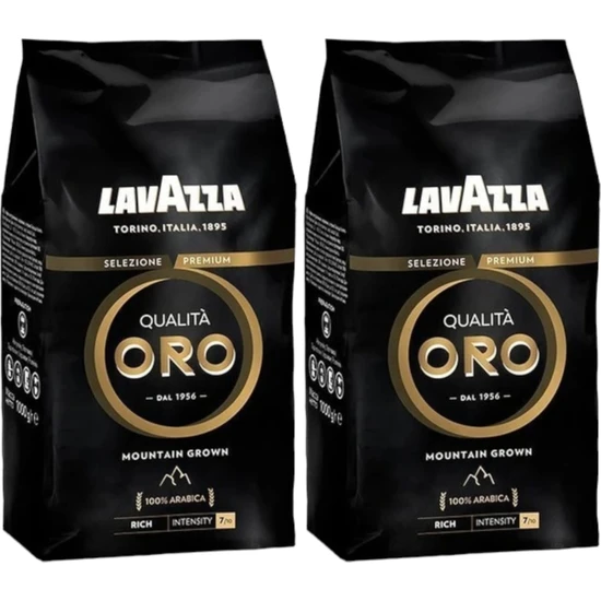 Lavazza Oro Black Espresso Çekirdek Kahve 1 kg  2 Adet