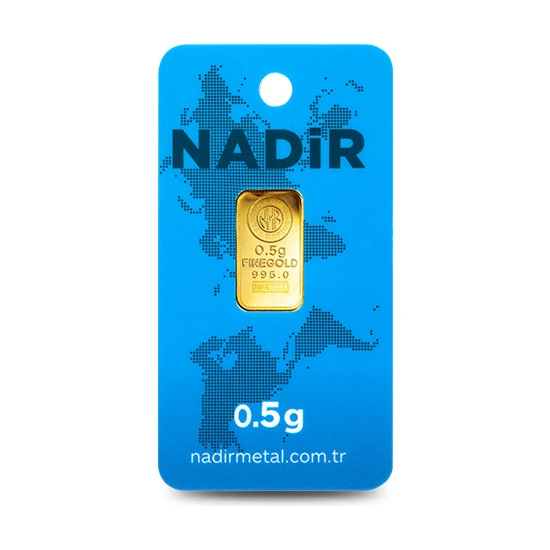 Nadir Gold 24 Ayar Külçe Gram Altın 0,5 Gr.