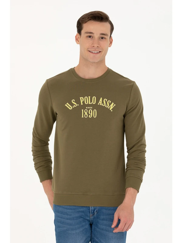 U.S. Polo Assn. Erkek Haki Sweatshirt 50274078-VR027