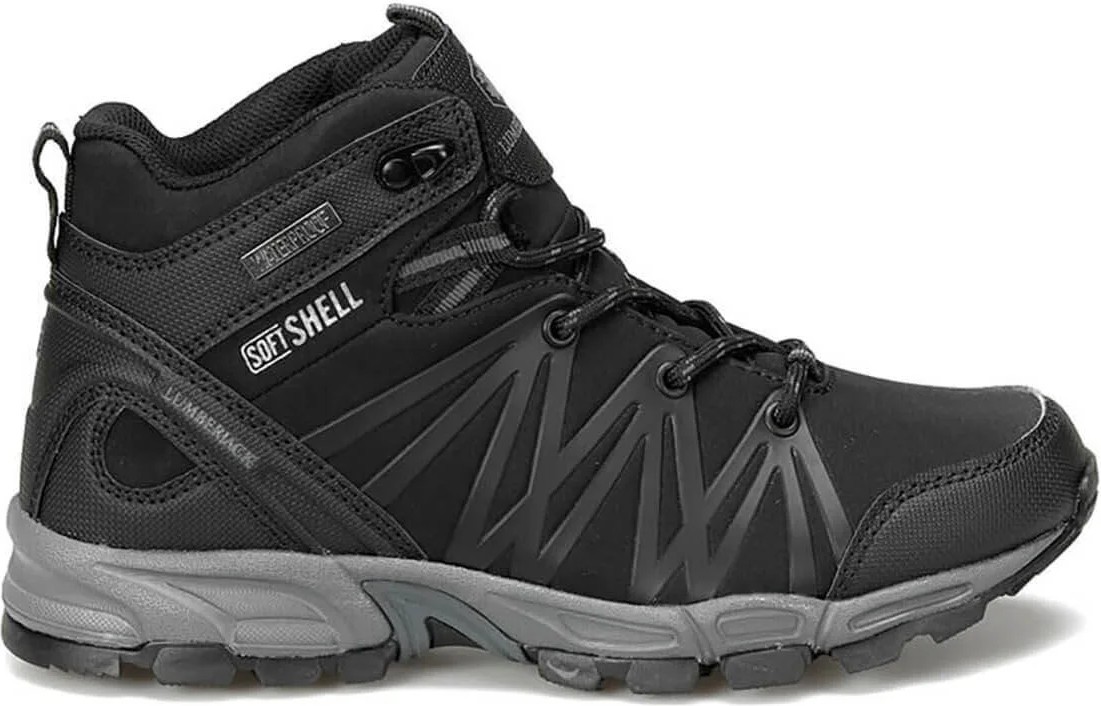 Lumberjack Shell Hı 3pr Siyah Waterproof Kumaş Malzeme Erkek Outdoor Bot görsel 2