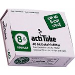 Actitube Karbonlu Pipo Filtresi 8 mm 40 Adet