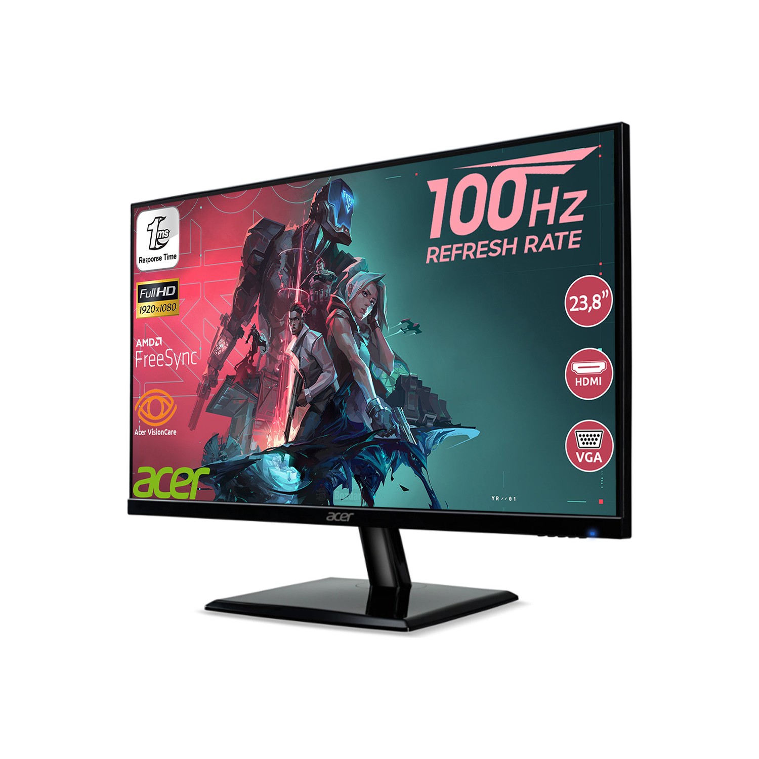 Acer EK241Y 23 8 100Hz 1ms Hdmı Vga Freesync Full Hd Va Fiyatı