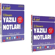 Tonguç Akademi 4. Sınıf Yazılı Notları 1. Dönem 1 ve 2. Yazılı - 2. Dönem 1 ve 2. Yazılı Seti