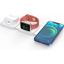 Mi7a 3 In 1 Magsafe Wireless Charger Katlanabilir Kablosuz Şarj Istasyonu