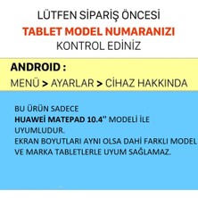 Cover Center  Aksesuar Dünyası Huawei Matepad Se 10.4 Inç Kılıf Dönebilen Standlı Uyku Modlu Tablet Kılıfı