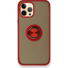 FitCase iPhone 12 / 12 Pro Kılıf Montrea Ring Yüzük Stantlı Kapak